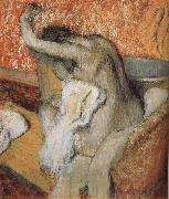 Edgar Degas The lady wiping body after bath USA oil painting artist